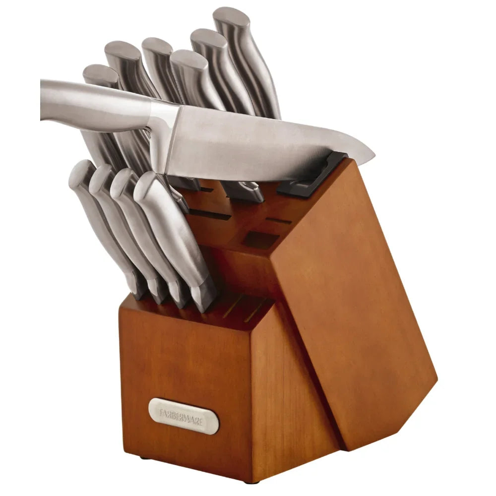 Professional 18-piece Forged-Hollow Handle Knife Set With Block