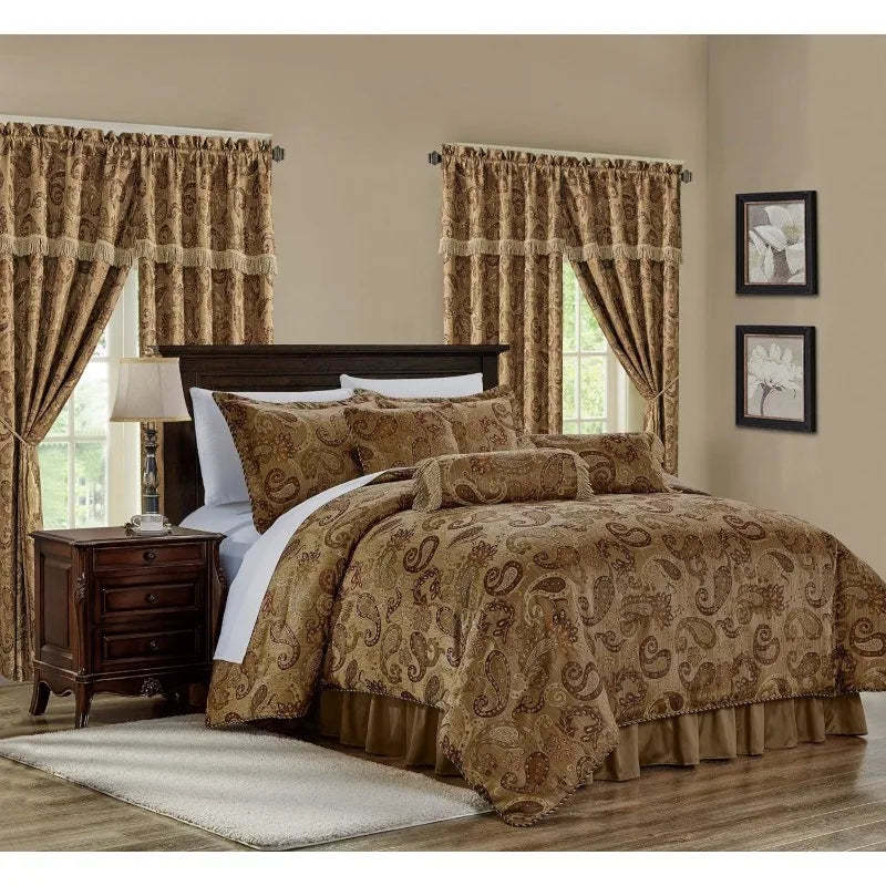 7-Piece Jacquard Comforter Set