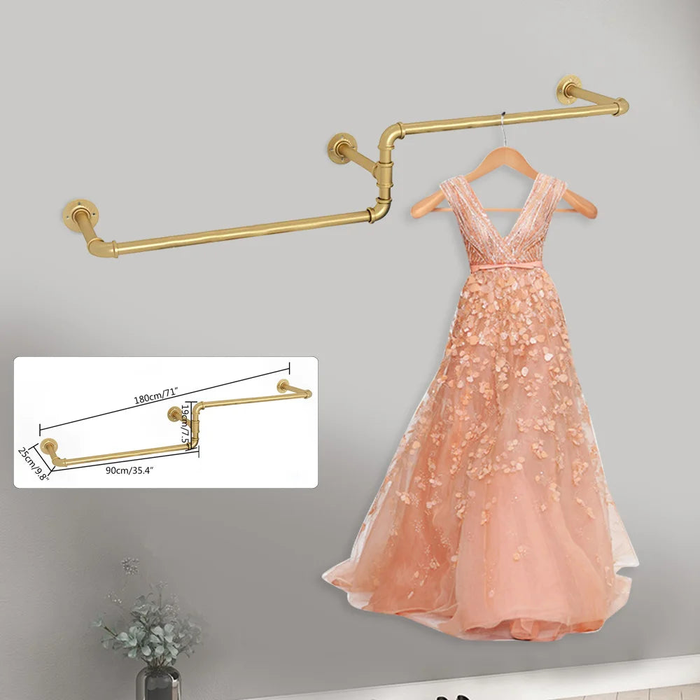 Multi-purpose Wall Mounted Clothes Rack