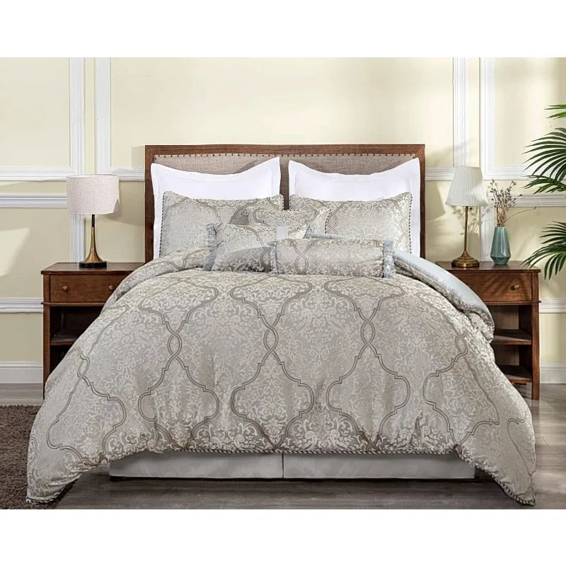 7-Piece Jacquard Comforter Set