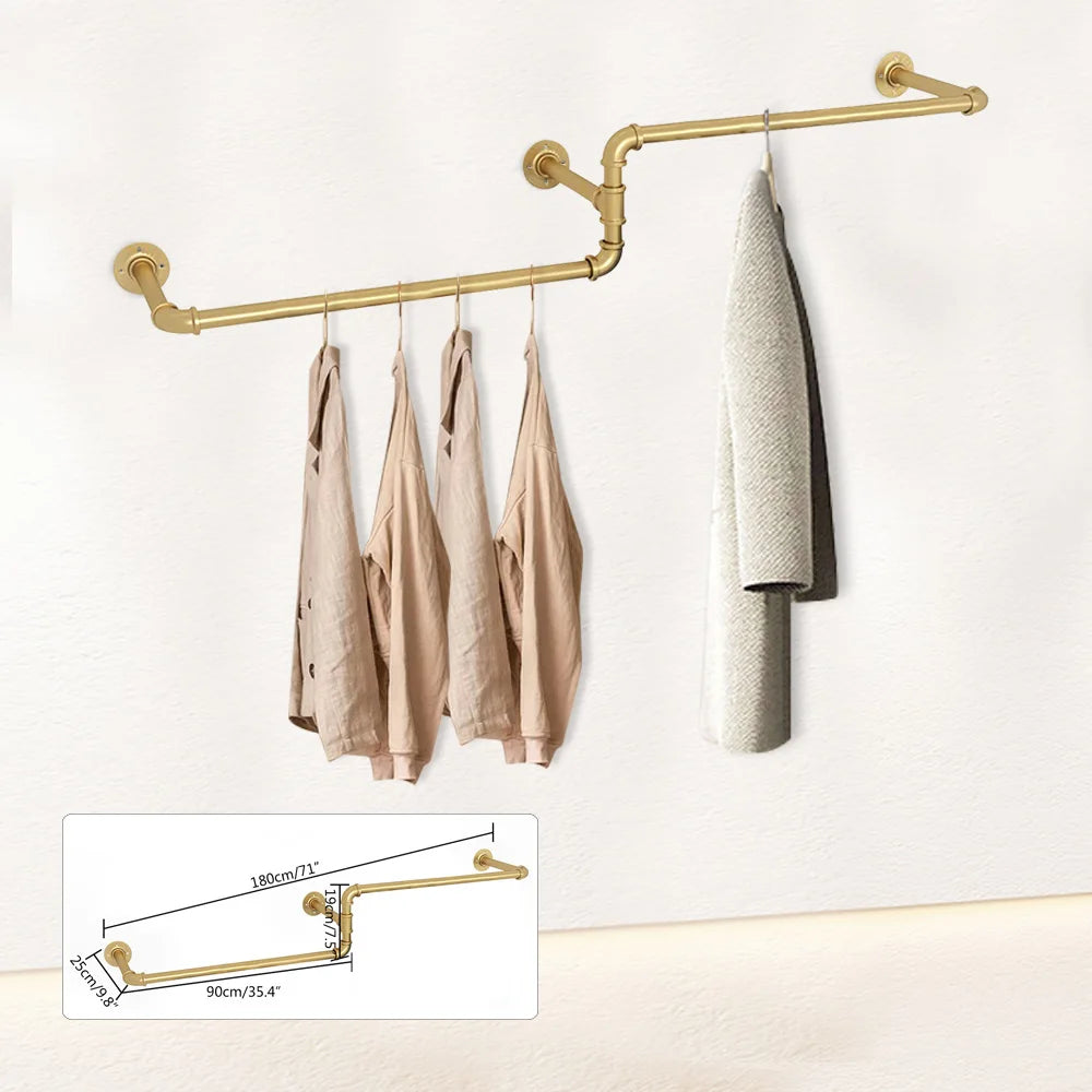 Multi-purpose Wall Mounted Clothes Rack