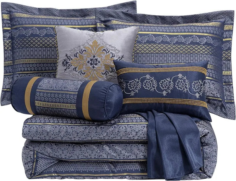 7-Piece Jacquard Comforter Set