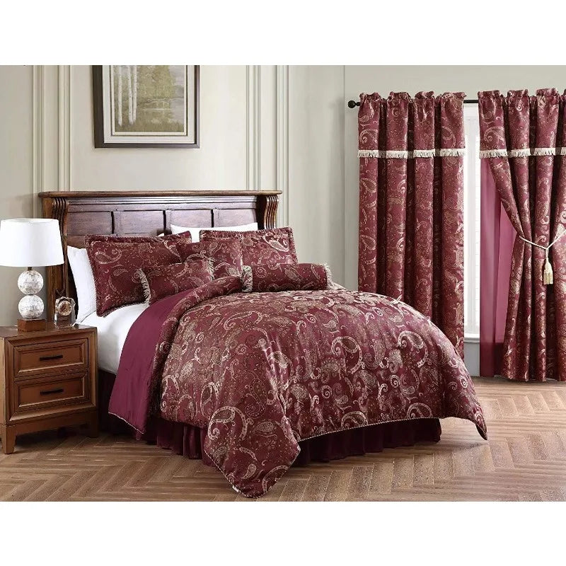 7-Piece Jacquard Comforter Set