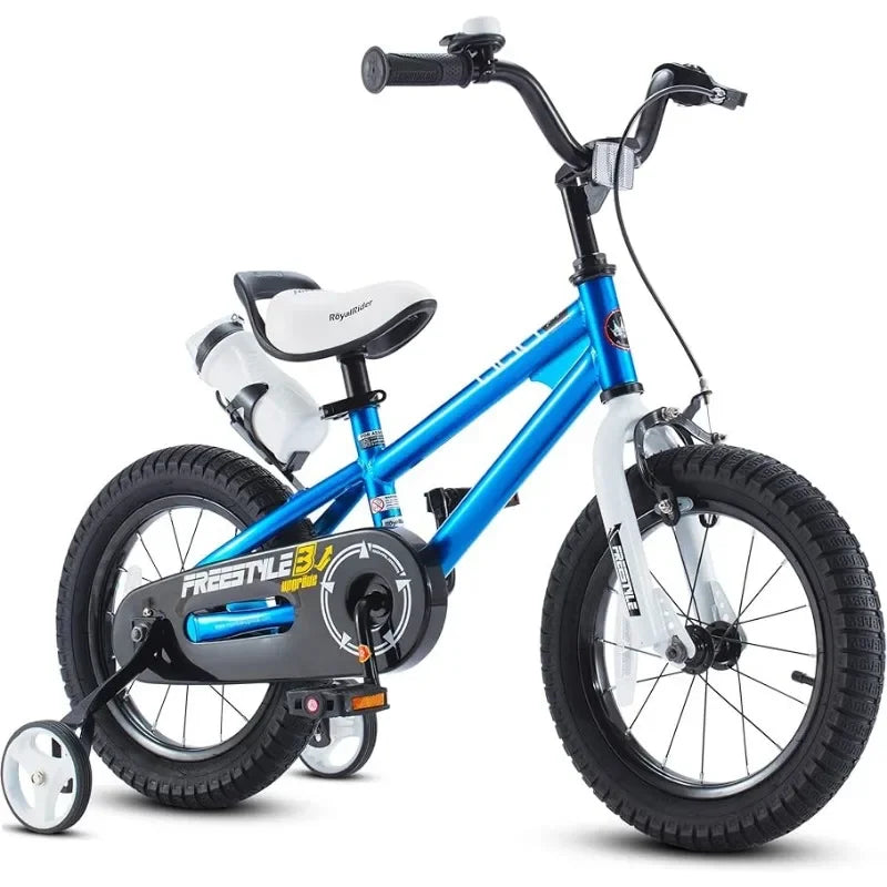 Kids Freestyle BMX Bicycle with Training Wheels