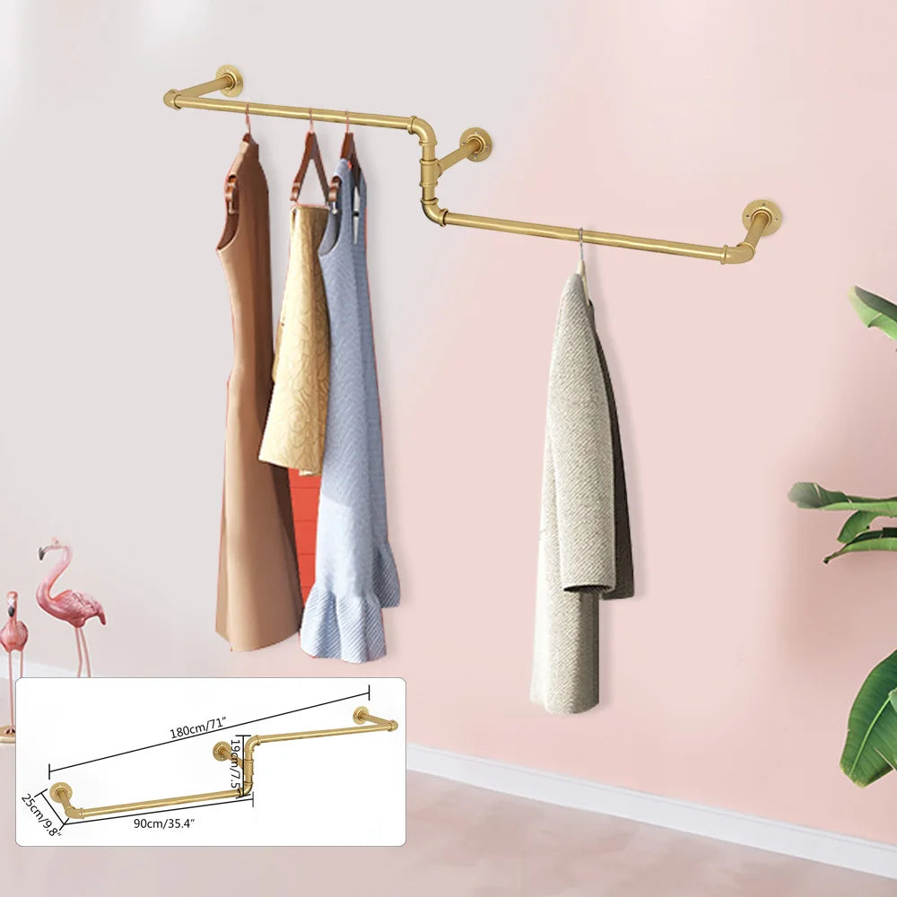 Multi-purpose Wall Mounted Clothes Rack