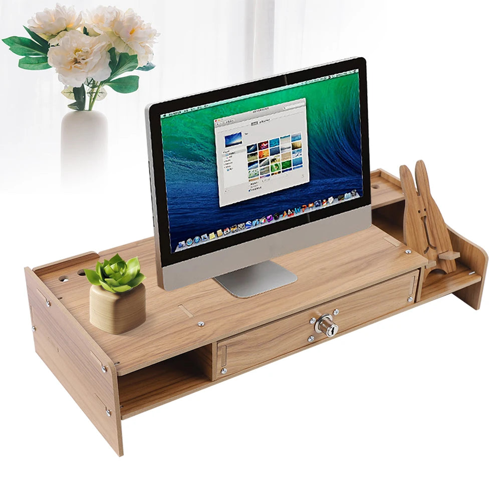 Monitor/Laptop Stand Riser With Drawer