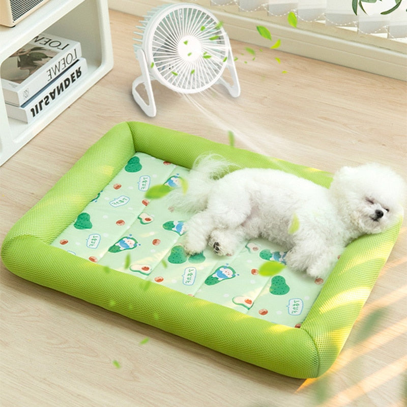 S-XL Summer Cooling Pet Mat with Ice Pad.